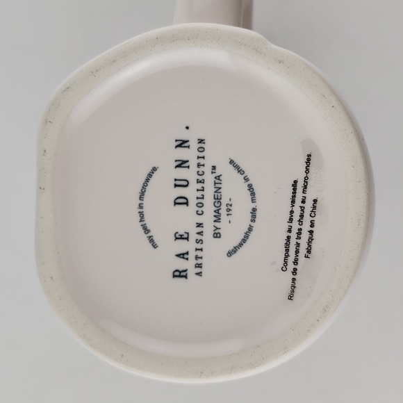 ⭐️2/ $50⭐️ Rae Dunn Artisan Ceramic White Green Mug COOL MOM Large Letters - Picture 8 of 10